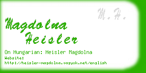 magdolna heisler business card